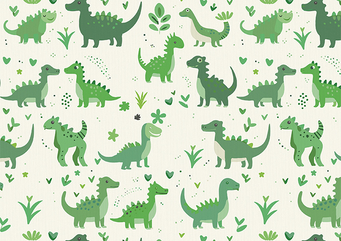 Dino Land, Lush Green - Motorised Roman Blind - Image 7